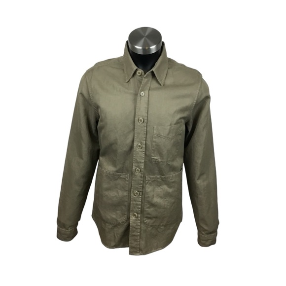 Aspesi Other - ASPESI ATA Patch Pocket Cotton Linen Button Shirt